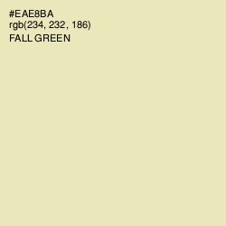 #EAE8BA - Fall Green Color Image